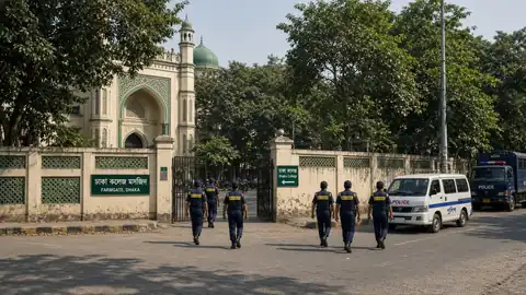 তেজগাঁও কলেজ এলাকায় পুলিশের অভিযান